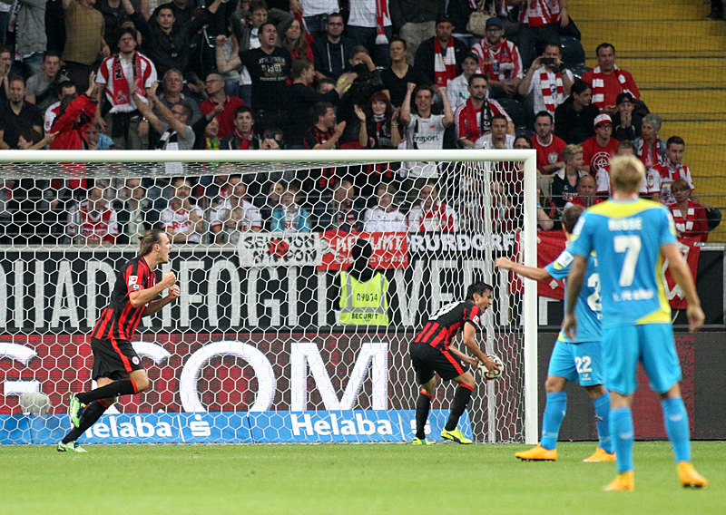 4. Oktober 2014: Eintracht besiegt Köln mit 3:2 Toren. Foto: Stefan Krieger.