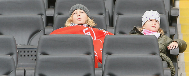 Unsicheres Stadionerlebnis. Foto: Stefan Krieger.