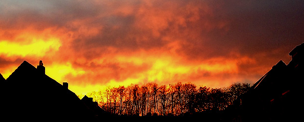 Sonnenuntergang im Taunus captured by Wischhandtelefon.