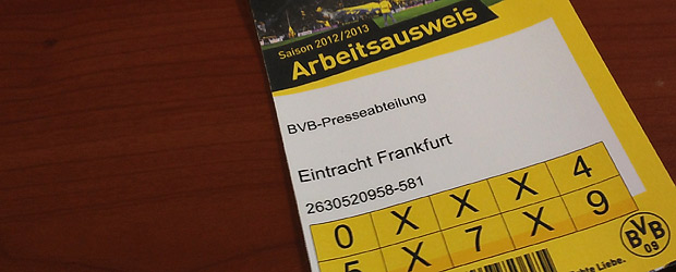 Arbeitsausweis BVB, geknipst mit dem Wischtelefon.