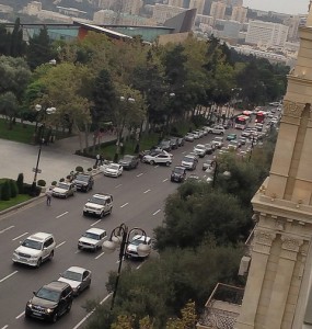 Blick aus dem Hotel. Foto: Ingo Durstewitz.