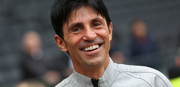 Bruno Hübner vor dem Spiel gegen Stuttgart. Foto: Stefan Krieger.