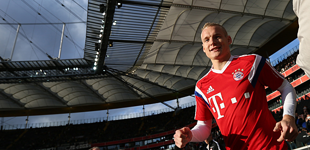 Hat Grund zur Freude: Sebastian Rode. Foto. Stefan Krieger.