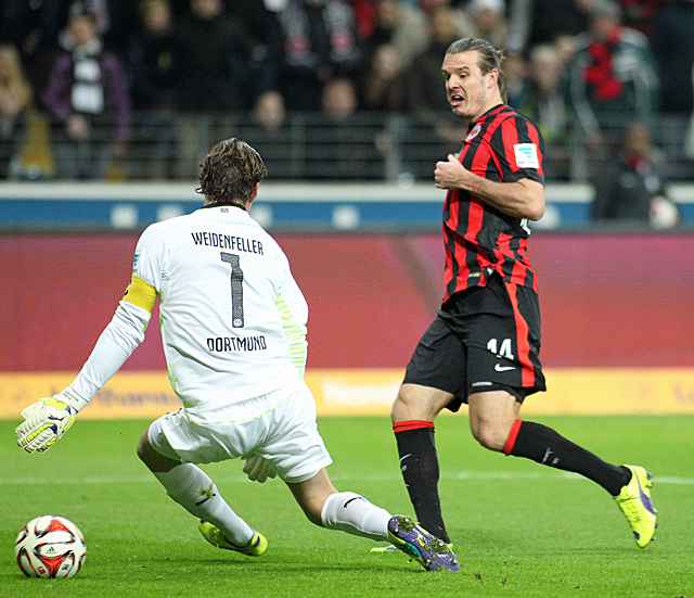 1:0, Alex Meier (FG). Foto: Stefan Krieger.