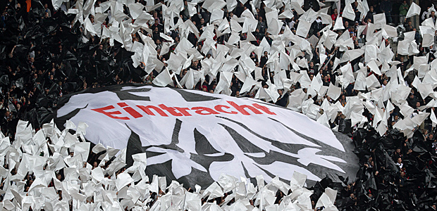 Eintrachtfans in Berlin. Foto: dpa