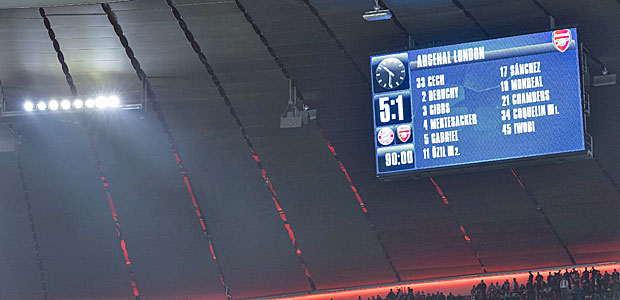 Arsenal London ist ja sowas wie Hertha BSC Berlin. Foto: AFP.