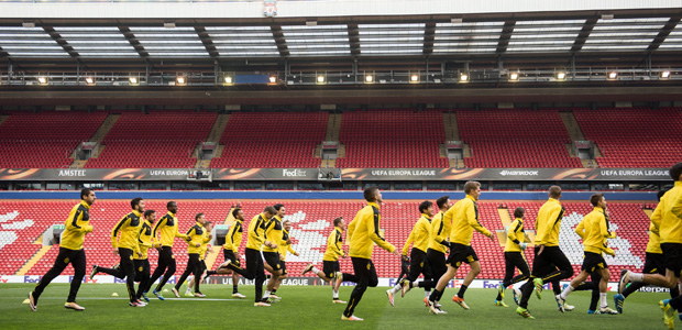 This also ist Anfield. Foto: dpa.