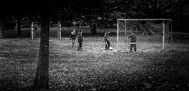 Geheimtraining Bolzplatz, irgendwo im Taunus. Foto: Stefan Krieger.