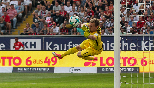 Das ist der Lukas. Der Lukas will weg. Was ihn nicht daran hinderte, dass fällige 0:2 noch mal eben zu verhindern. Foto: skr.